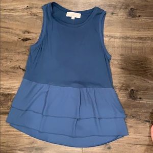 Loft Blue tank top blouse